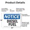 Signmission Diesel Fuel OSHA Notice Sign, Aluminum, 24in W x 18in L, 2PK OS-2PACK-NS-A-1824-L-11008 - alternate 6